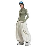 Schneehosen-Design: Damen Herren Baggy Snowboardhose Taille winddichter Rock Design, winddicht und warm; verstellbarer Kordelzug, Sie können die Größe der Taille nach Belieben anpassen; zwei Seitentaschen mit integrierten Reißverschlusstaschen, bequem für die Aufbewahrung von Schlüsseln, Schneekarten usw. Atmungsaktive Reißverschlüsse an der Innenseite der Oberschenkel, trocken und atmungsaktiv; elastischer winddichter Rock an der Hosenhalterung;