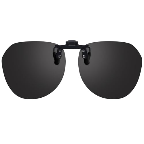 VIEWBETTER® Polarized Clip On Sunglasses Over Prescription Glasses for Men Women Flip Up Sun Glasses UV400 Protection