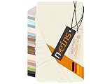 Spannbettlaken Made in Germany - Feinbiber aus 100% Baumwolle 1037.1342, 90-100 x 200 cm, vanille
