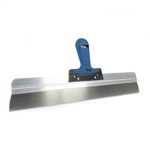 Karl Dahm Flächenspachtel 40-50 cm – Rostfreie Edelstahl-Spachtel mit ergonomischem Griff – Profi Werkzeug zum großflächigen Verspachteln von Wand- und Bodenflächen - für Profi & Heimwerker (50 cm)
