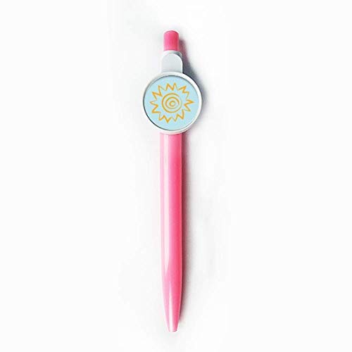 Stylo roller rétractable bleu peinture à la main dessin artistique écriture fluide