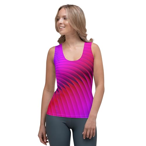 K-Live Purple Illusion haut violet sans manches mode urbaine