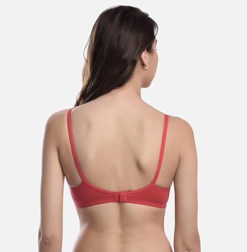 Image of FIMS - Fashion is my style Women Cotton Blend Non-Padded Non-Wired Moulded Bra Multicolor Cup- B