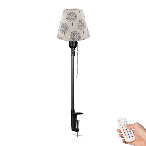 FSLiving Wiederaufladbare Klemmleuchte mit Fernbedienung