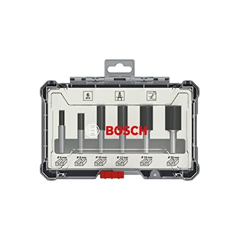 Set de Brocas Fresadoras Rectas de 6 Piezas Bosch Professional Cover