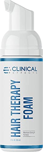 Clinical Effects Hair Therapy Foam - Leave-In Hair Growth Foam for Men With Peppermint Oil, Saw Palmetto, Avocado Oil - 30 ml - Helps Reduce Hair Loss, Supports Hair Regrowth - Made in the USA