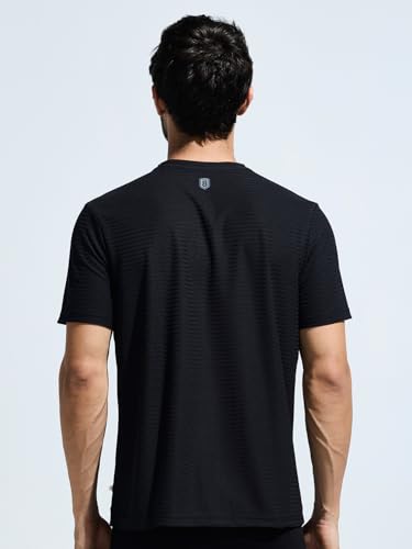 Image of Men's Pintuck T-Shirt with Multi Reflector Logo Print