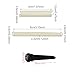 Yibuy Classical 6 Strings Guitar Bone Bridge Saddle Nut Kit with Ebony Pins