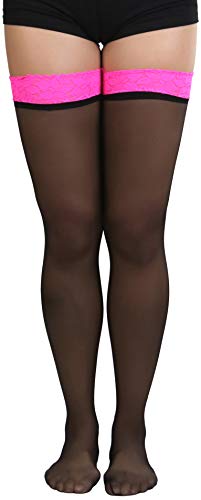 Image of ToBeInStyle Women's Nylon Thigh High Schoolgirl Opaque Stockings