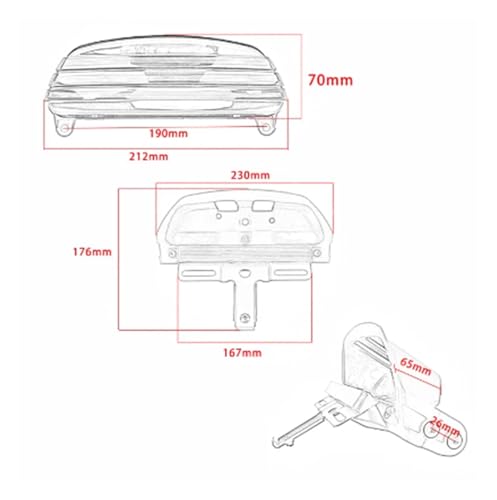 Indicateurs de moto pour résoudre le manque de visibilité Softail FXST feu de stop