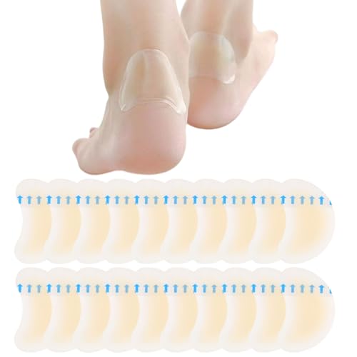 TNSOYCA 20 piezas Apósitos Ampollas,invisibles de gel hidrocoloidales impermeables para talón,dedos de los pies,proteger la piel,para heridas,curando más rápido