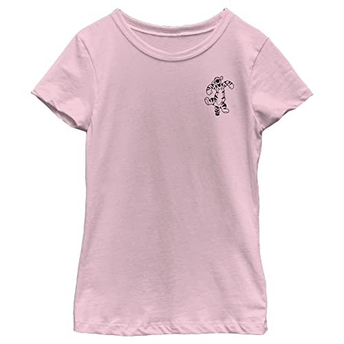 Disney Winnie The Pooh Vintage Line Tigger Girl's Solid Crew Tee