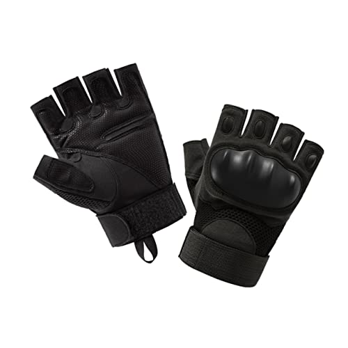 ibasenice 1pair Unisex Half-Finger Riding Gloves Lightweight Comfortable Mountain Bike Gloves for Outdoor Sports Skiing Hiking and Cycling Activities Versatile Hand