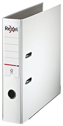 Rexel Lever Arch File, A4, 75mm, White