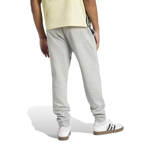 adidas Men's Essentials Feelcozy Fleece Pant, Medium Grey Heather/Black, L - Image 2