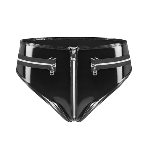 Lingerie sexy femme avec zip d'entrejambe secret et short érotique noir