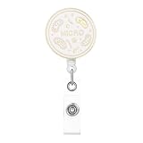 MEDFOLY Lab Microbiology Badge Reel Retractable Biology Petri Dish ID Badge Holder Clip for Laboratory Worker Scientist Doctor Nurse