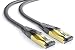 Produktbild mumbi LAN Kabel 1m CAT 8 Netzwerkkabel geschirmtes F/FTP CAT8 Ethernet Kabel Patchkabel RJ45 1Meter, schwarz