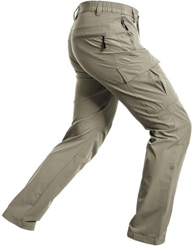 Wespornow Men's Water-Resistant Hiking Travel Pants