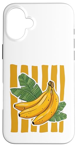 �g�����f�B �o�i�i �O���t�B�b�N �t���[�c �H�ו� ����� �C�G���[ �X�g���C�v �� �X�}�z�P�[�X iPhone 16 Plus �p