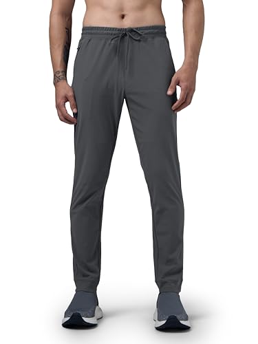 Image of TECHNOSPORT Men's Regular Fit Solid Jogger Pant with Duracool+ for Training, Running & Gym