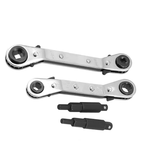 Zambuph Juego de llaves de trinquete cuadradas amplia aplicación, llave multifunción Metal alto torque, fácil transportar, tamaño pequeño