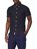 Logotipo de pingüino bordado ORIGINAL PENGUIN Cotton Oxford Camisa de Oficina, Azul (Blue (Dark Sapphire) 413), X-Large (Talla del Fabricante: X-Small) para Hombre