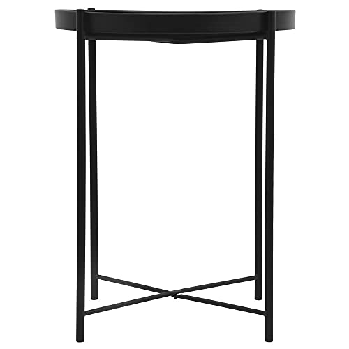 Tavolo ausiliario rotondo in metallo, diametro 38