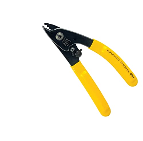 FIBAsource Fiber Optic Stripper, Three-Hole Pigtail Pliers for 125μm & 250μm Coating