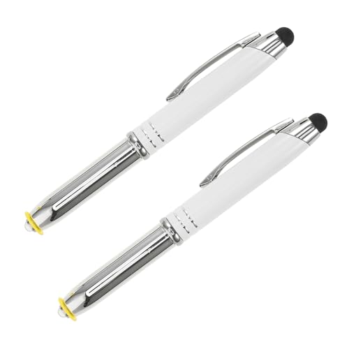 TOBBOMEY 2Pcs Light �y�� �X�^�C���X �y��Withwithwithingpens Universal Yunivelus Pens �Ɩ� �Ɩ� �y���p Writing Thedark Phone Phone Pen