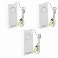 Topvico Water Leak Sensor Detector Flood Alarm for Basement RV Moisture 120dB Work Alone Battery Operated 3 Packs