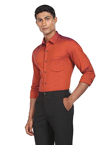 Image of Arrow Men's Cotton Solid Slim Fit Shirts