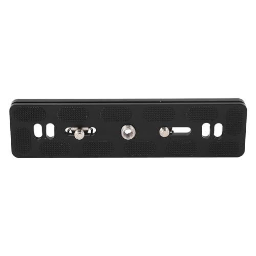 Image of C Plate 15cm, Mount QR Plate, Extended with 2x1 /4in 1x3 /8in Thread, Weight Aluminum y Tr QR for DSLR Cs and Video Equipment