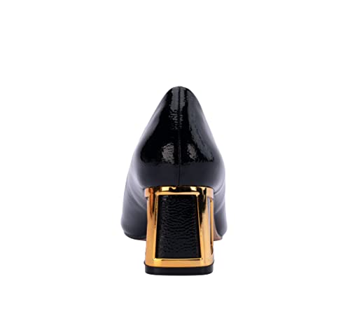 Ninety Union Blink Square Toe Pump On A Architectural 2.5 Inch Heel4