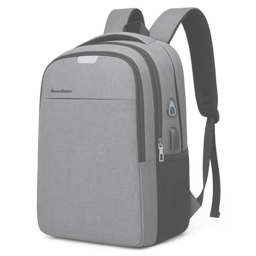 Mochila para Notebook Executiva Unissex Cinza Com Entrada USB e Passa fio para fone Ideal para Faculdade Trabalho e Viagem Antifurto Resistente Confortável