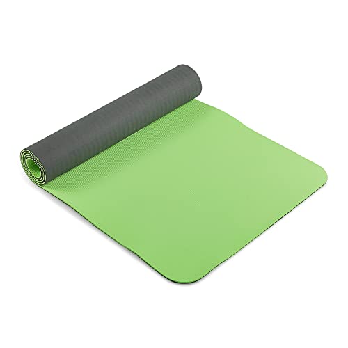 Image of Wakefit Yoga Mat - 6mm Thick Double Color Reversible Antislip for Women, Men, Kids - Home, Gym and Outdoor Workout (Green & Black)