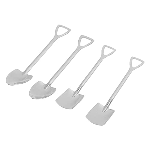 Cuchara de Helado de Acero Inoxidable, Linda Pala para Postre con Diseño Divertido, Cuchara para Pastel Ligera y Reutilizable, para el Hogar, Cafetería, Hecha de (Pala de 2