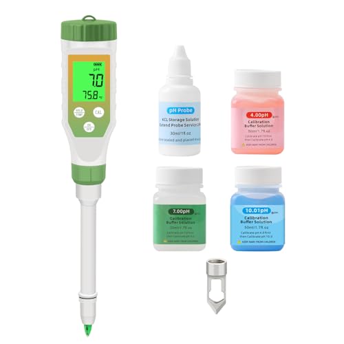Yewhick pH Meter for Food, Digital pH Tester with High Accuracy pH Probe for Sourdough and Bread, Food pH Meter for Fermentation Canning, Meat, Cheese, Solid Samples and Water
