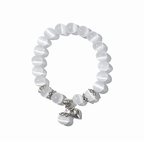 Natural Stretch Gemstone Bracelet Healing Stone Beaded Bracelets for Women Men Gifts (Unisex)