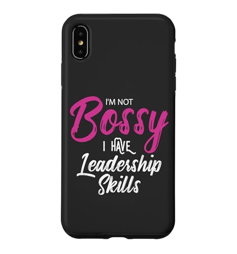 Funny Girl Boss I'm Not Bossy I Have Leadership Skills �X�}�z�P�[�X iPhone XS Max �p
