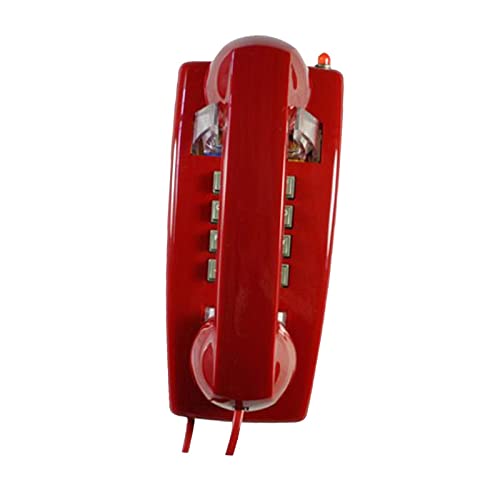 MYADDICTION-Wall-Phone-Handset-Volume-Control-Wall-Telephone-for-Living-Room-Office-Red-Home-Telephones-Accessories-Corded-Telephones-consumerelectronics