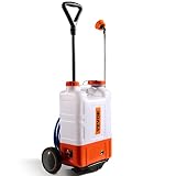 VEVOR Pulvérisateur à Dos avec Chariot 15 L 0-6,5 Bar Pulvérisateur à Roues - 9