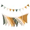 2 Guirlandes De Fanions Enfant 2,6m - Coton Mousseline Avec Glands - Déco Chambre Bébé Fille Garçon