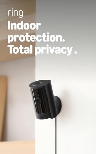 Ring Indoor Cam, Home or business security in 1080p HD video, Black - 1