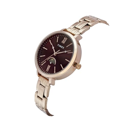 Image of TIMEX Analog Watch for Woman with Round Dial & Water Resistant Women's Wrist Watches