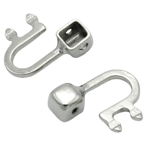 YARNOW Soporte para Almohadillas Nasales Metálico Tornillo Incorporado, Par de Piezas Nasales para Gafas Diseño Antideslizante para Comodidad Prolongada