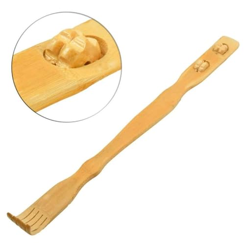 Lojas Isaura Massageador Manual Mãozinha de Bambu para Costas