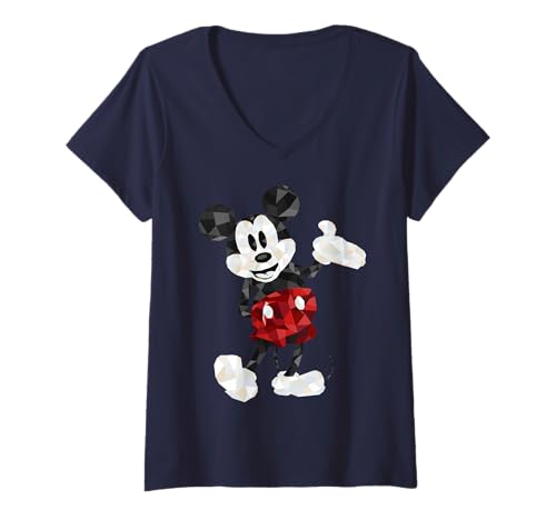 Damen Disney Mickey Mouse Poly Mickey Portrait T-Shirt mit...