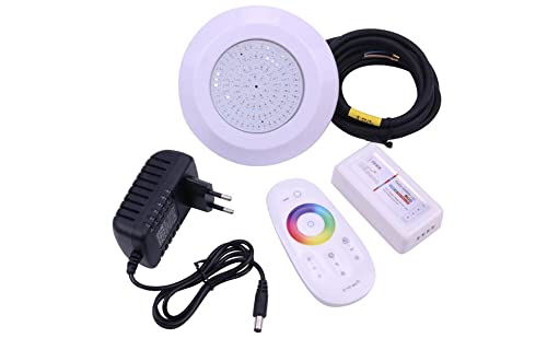 luz led para piscina (RGB) Mini 130 * 15 mm PC Material DC 12V RGB 10W LED Luz de piscina IP68 LED LAmpara debajo del agua Cover