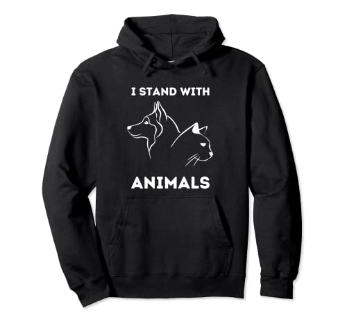 T-shirt « I Stand With Animals » mignon et drôle pour droitier Sweat à Capuche